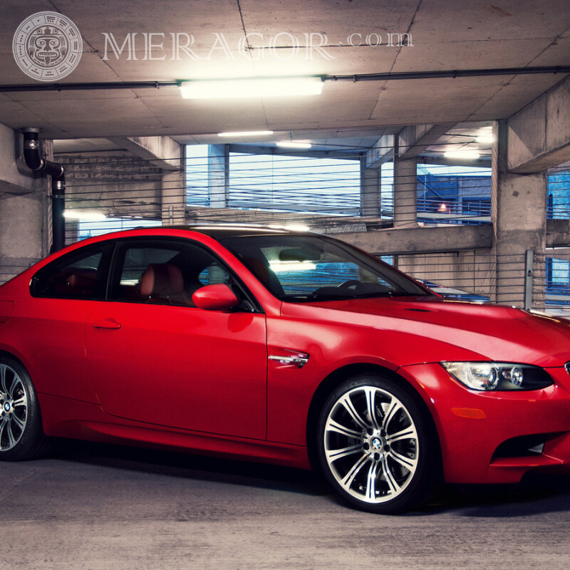 Imagen de coche BMW para descargar foto de perfil para niña Autos Rojos Transporte