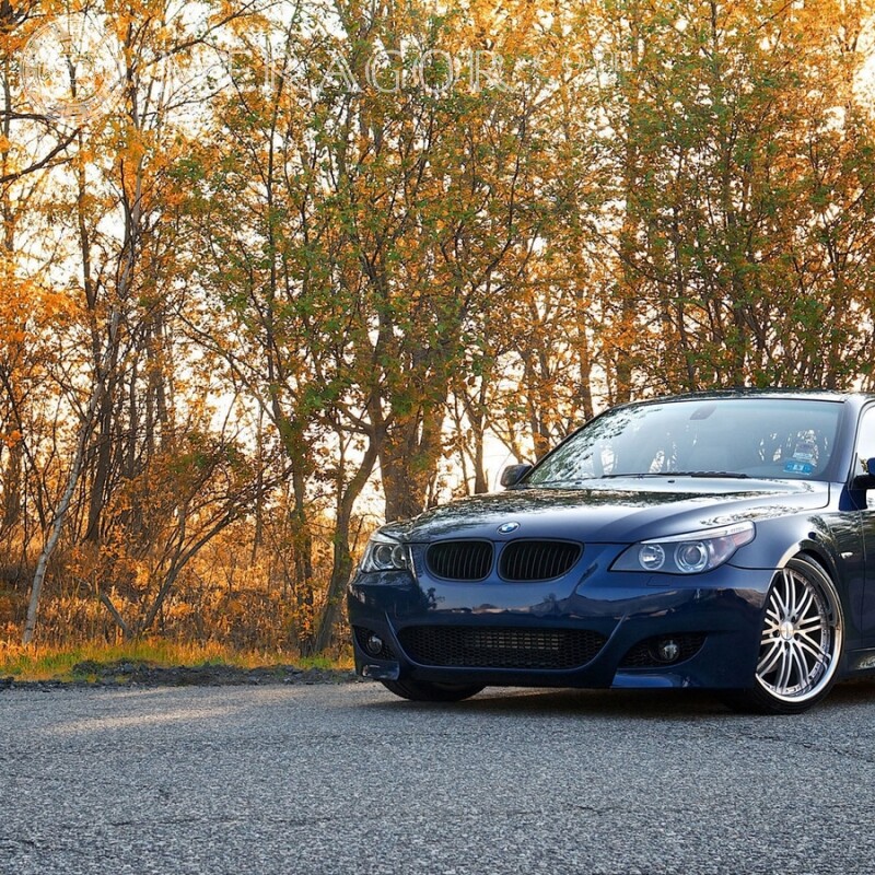 Foto de um carro poderoso BMW em um download de avatar para um cara Carros Transporte