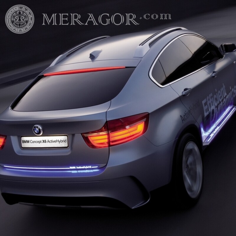 Foto de un automóvil BMW en un avatar descargado a un blogger Autos Transporte