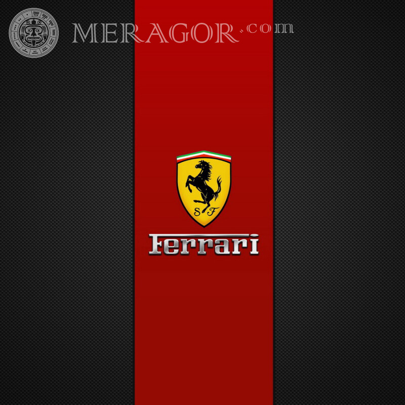 Emblema de Ferrari en avatar Emblemas de coche Autos Logotipos