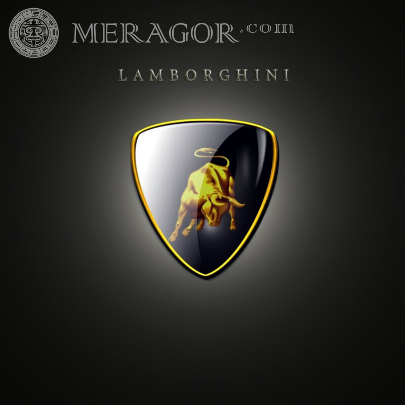 Значок Ламборджини на аву Эмблемы автомобилей Автомобили Логотипы