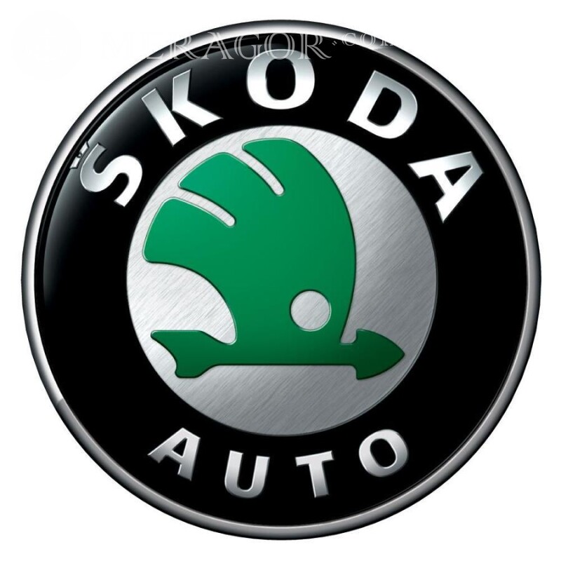 Значок Шкода на аватарку Емблеми автомобілів Автомобілі Логотипи