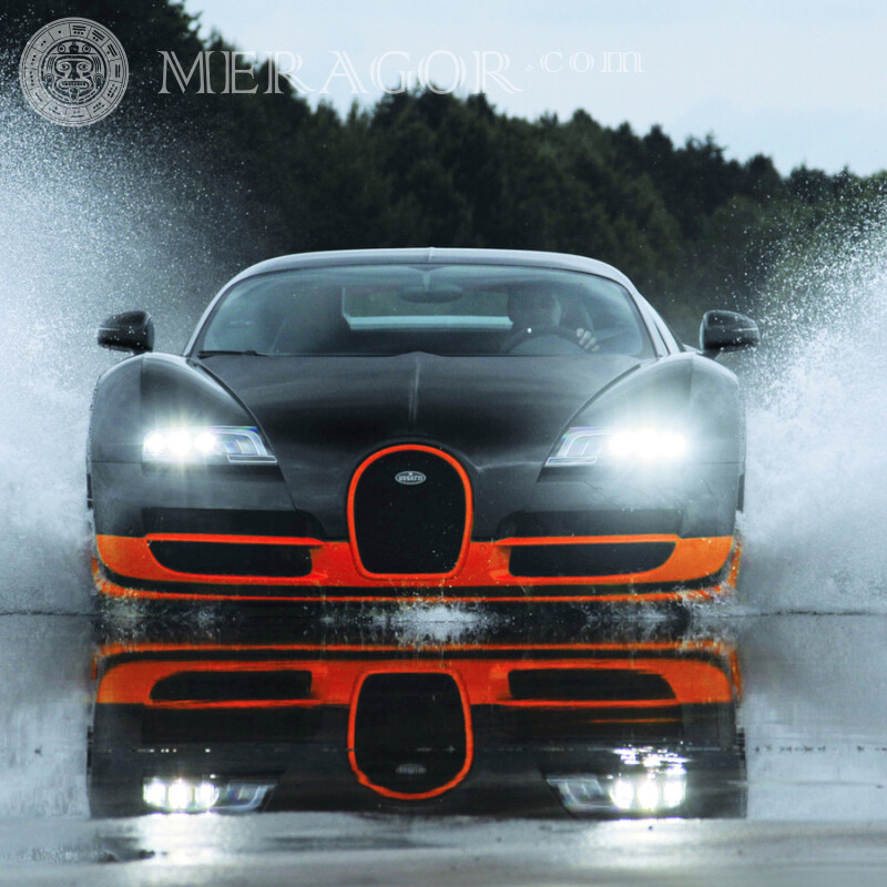 Téléchargez la photo Bugatti sur votre photo de profil Instagram Les voitures Transport