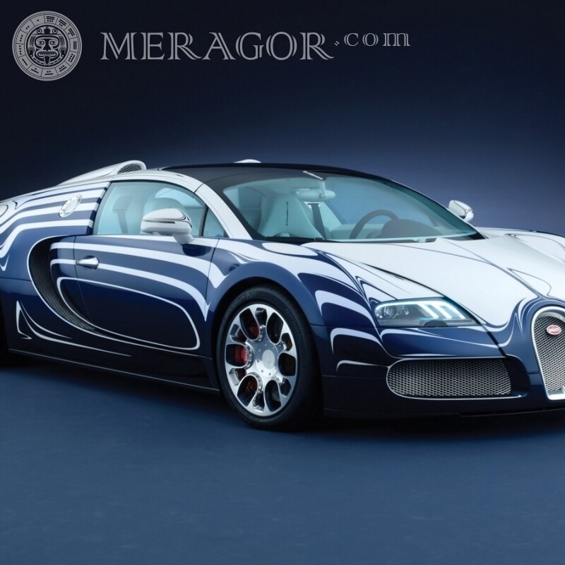Картинка Bugatti скачать на аву для парня Автомобили Транспорт