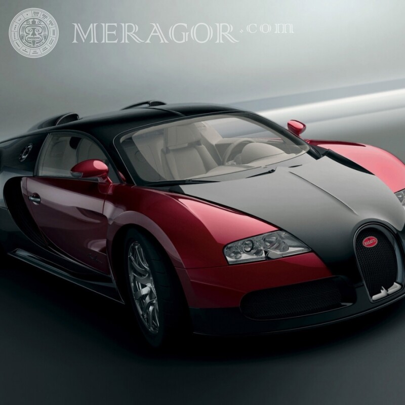 Bugatti lädt ein Bild für einen Avatar für einen Typen auf dem Cover herunter Autos Transport