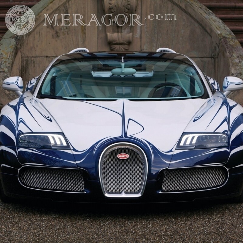 Na foto do avatar do download do Bugatti para o cara no TikTok Carros Transporte