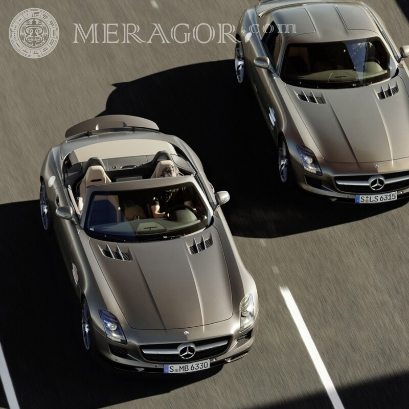 Baixe no avatar uma foto de um carro Mercedes para um cara Carros Transporte