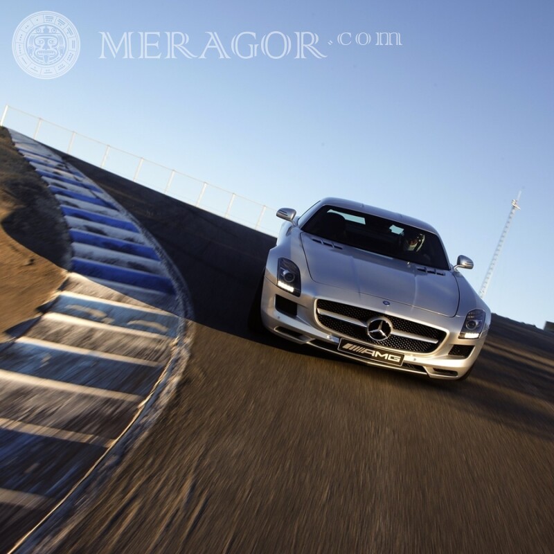 Téléchargez la photo de la voiture Mercedes pour la photo de profil Les voitures Transport