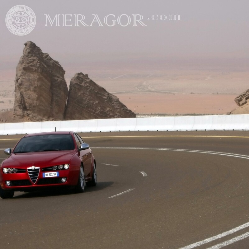 Descargar foto de coche para avatar Autos Rojos Transporte