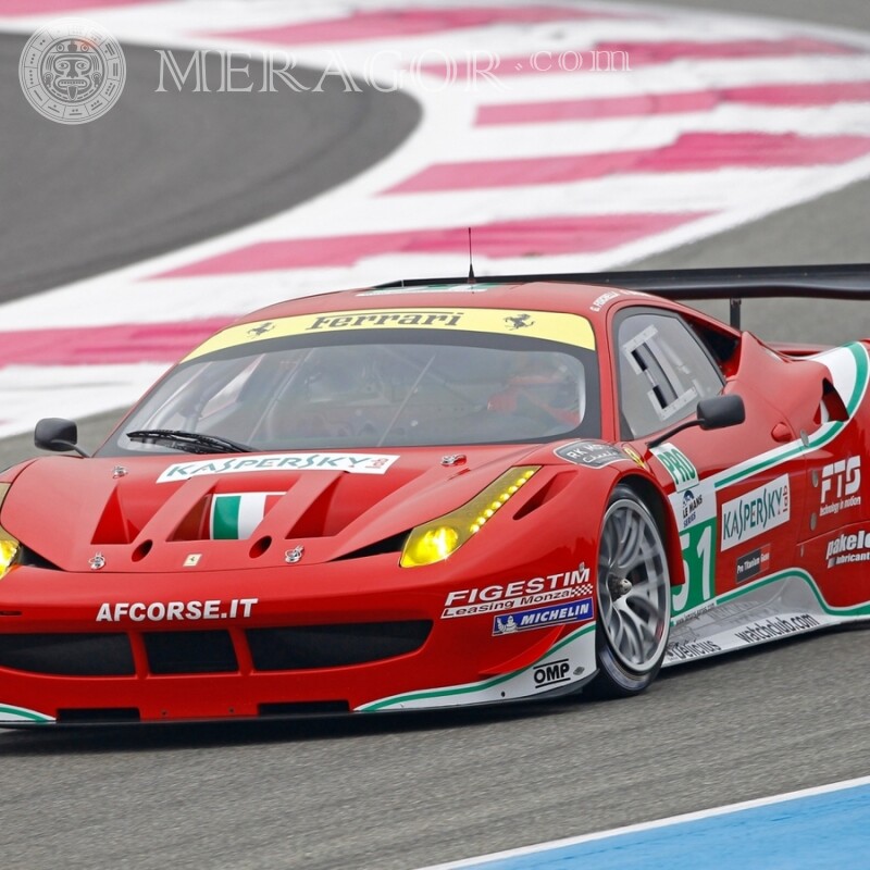 Descarga la imagen de Ferrari para el avatar del chico Autos Rojos Transporte