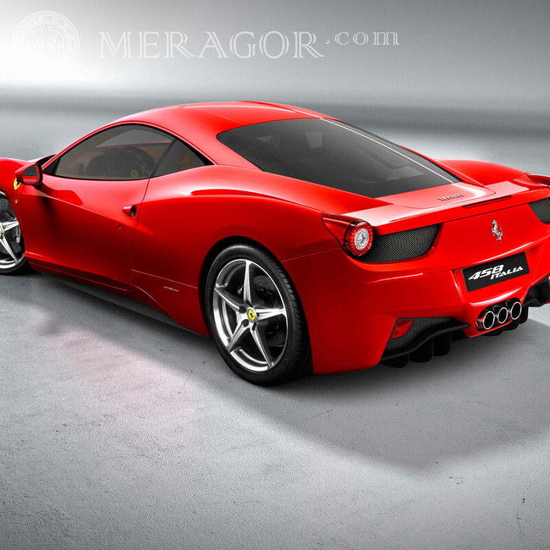 Фотография Ferrari на аватарку скачать Autos Rojos Transporte