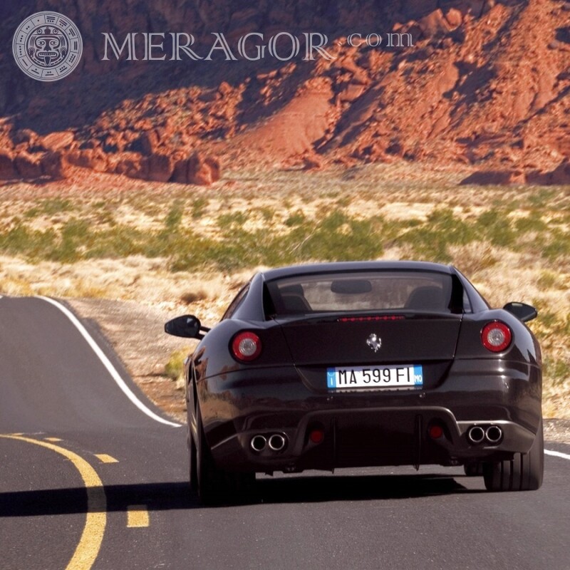 Imagem da Ferrari para download de avatar do YouTube Carros Transporte