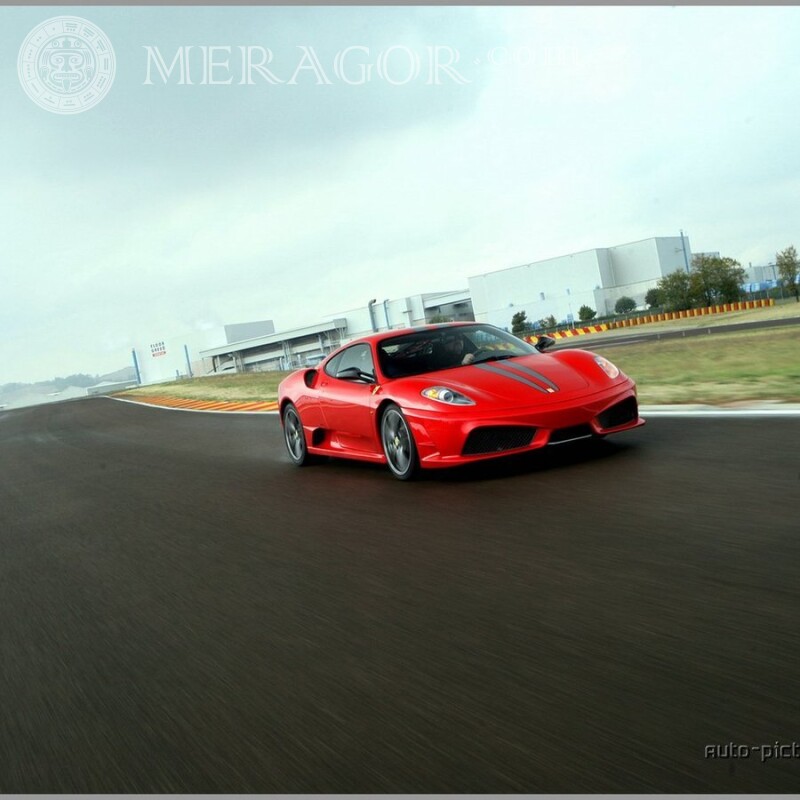 Фотка Ferrari на аву скачать Автомобили Красные Транспорт