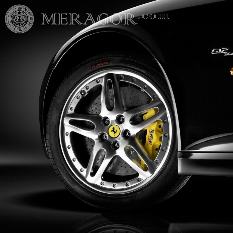 Фото Ferrari скачать на аватарку Les voitures Logos Transport