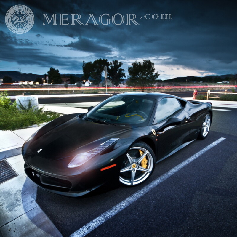 Download da foto Ferrari no avatar do homem no Instagram Carros Transporte