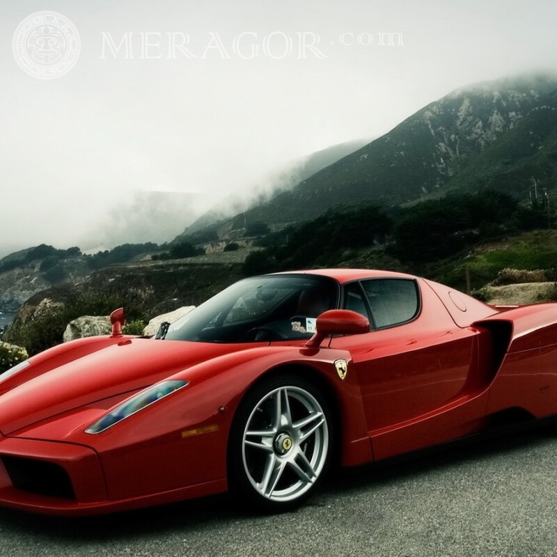 На аву скачать картинку Ferrari Автомобілі Червоні Транспорт