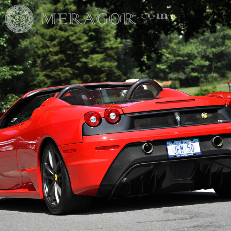 На аватарку фотку Ferrari скачать Автомобили Красные Транспорт