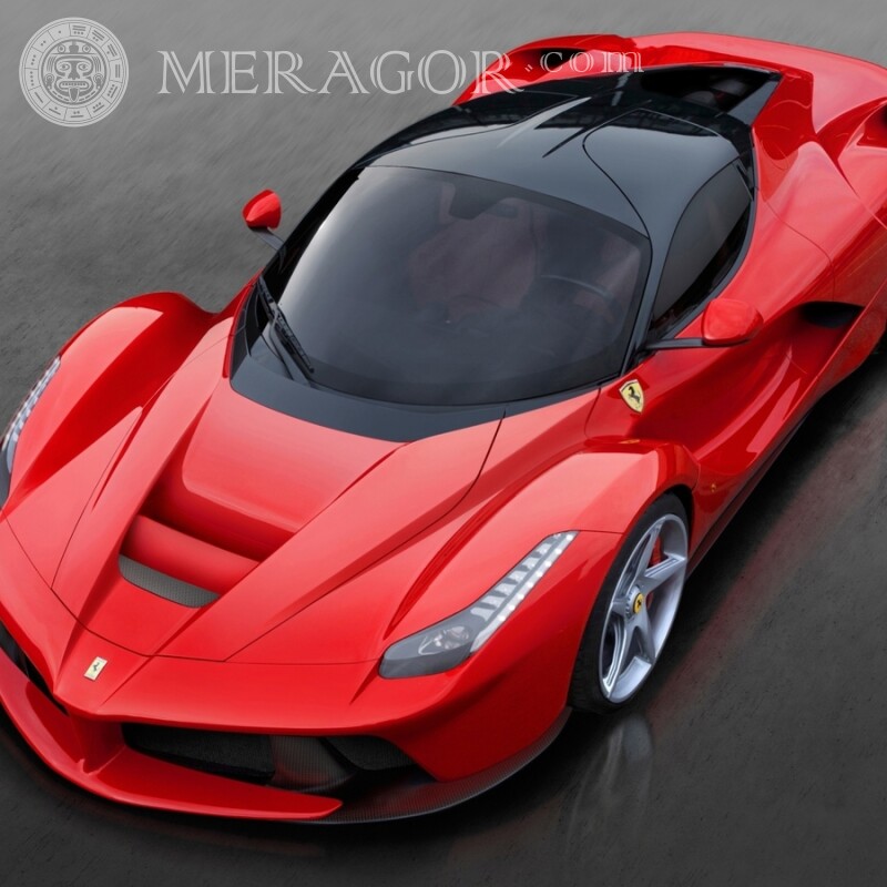 На аву фотку Ferrari скачать Автомобили Красные Транспорт
