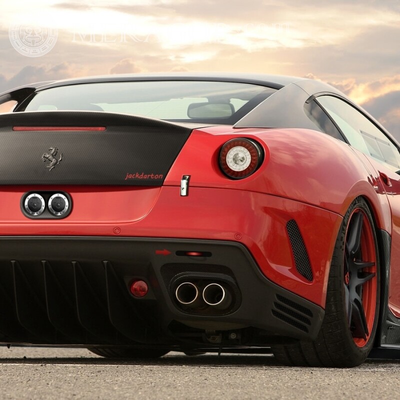 Descargar la foto de portada del avatar de Ferrari Autos Rojos Transporte