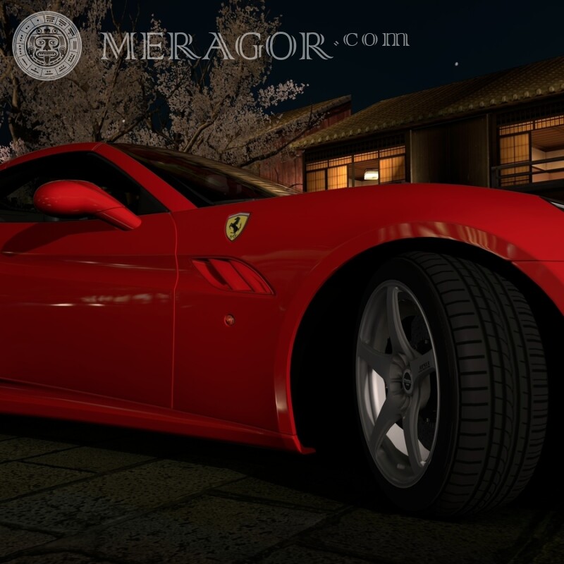 Fotos de Ferrari Autos Rojos Transporte