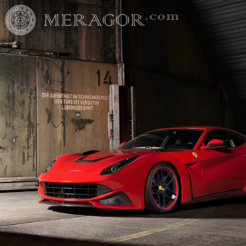 Фотография Ferrari Автомобили Красные Транспорт
