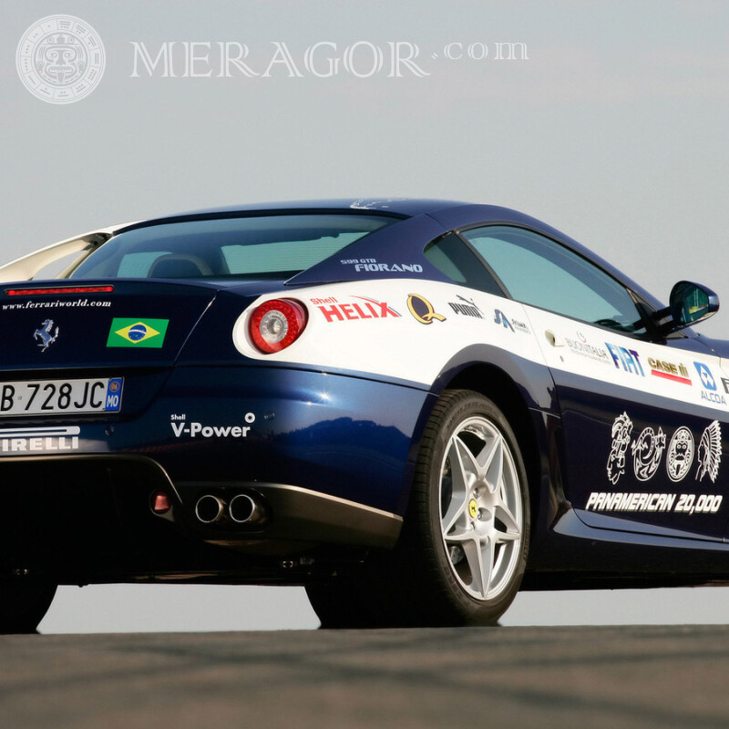 Спортивная Ferrari скачать фото на аву для девушки Автомобили Транспорт Гонки