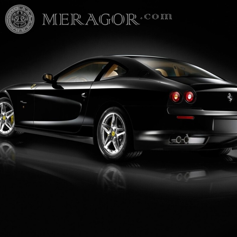 Завантажити на аватарку жінці картинку автомобіля Ferrari Автомобілі Транспорт