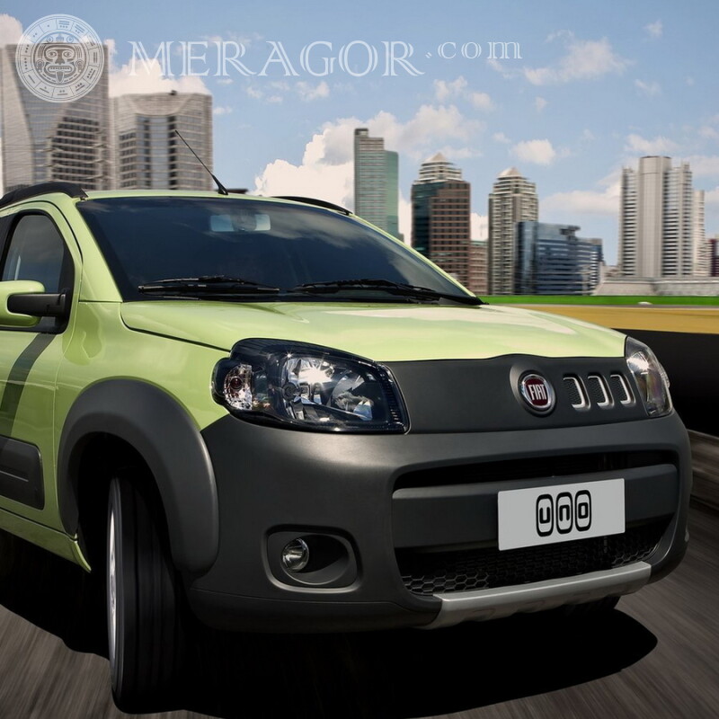 Green Fiat download photo on avatar for girl Cars Transport