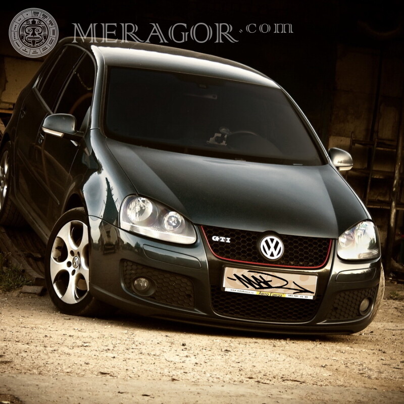 TikTok avatar excelente preto de download da foto do Volkswagen Carros Transporte