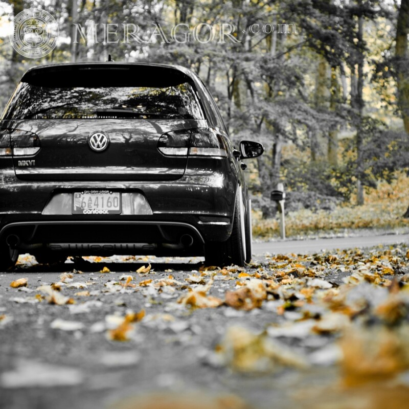 Cooles Instagram Avatar cooles schwarzes Volkswagen Foto herunterladen Autos Transport