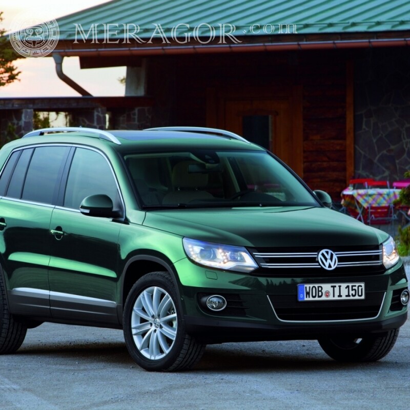 Крутая аватарка Инстаграм шикарный зеленый Volkswagen скачать фото Les voitures Transport