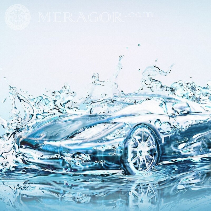 Baixe a foto para o avatar abstração gratuita de um carro da água Abstração Carros Transporte