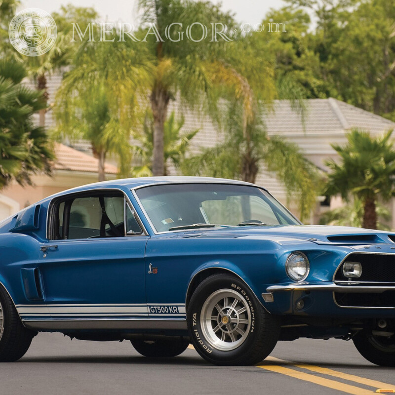 Классический Ford Mustang скачать фото для парня Автомобили Транспорт