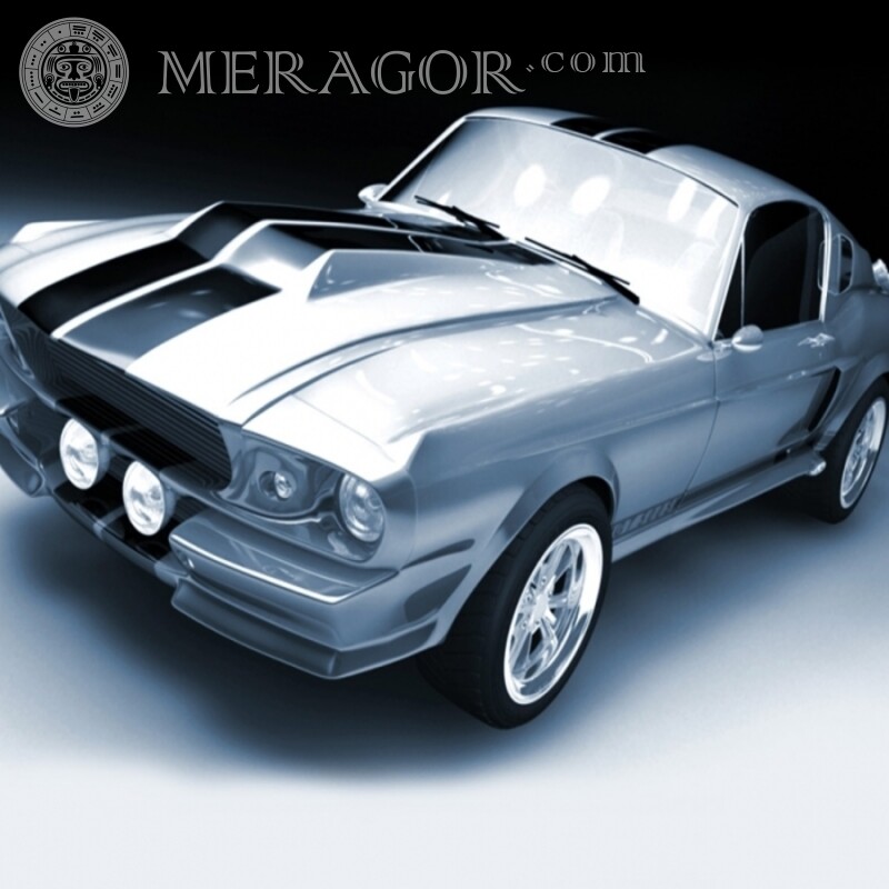 Крутий Ford Mustang завантажити фото для хлопця на аватарку Автомобілі Транспорт