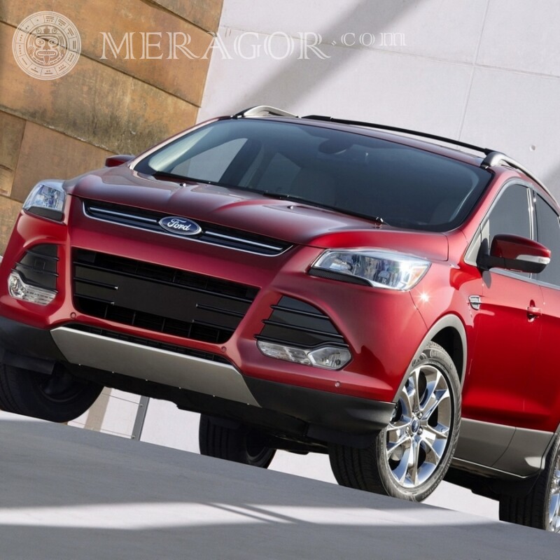 Laden Sie ein Foto für Ihr Profilbild Red Ford Crossover für ein Mädchen Autos Transport
