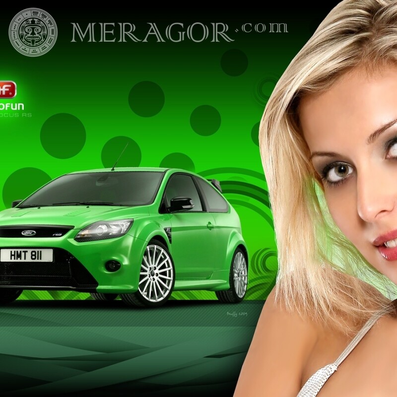 Foto de download elegante da Ford verde em sua foto de perfil Carros Transporte