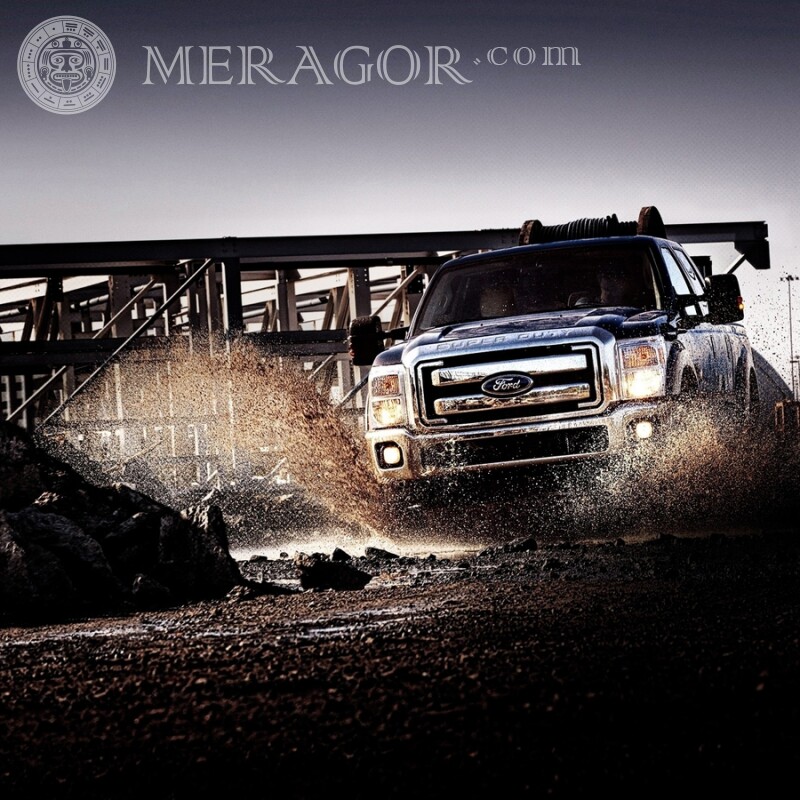 Descarga una foto en tu foto de perfil una potente camioneta Ford para un chico Autos Transporte