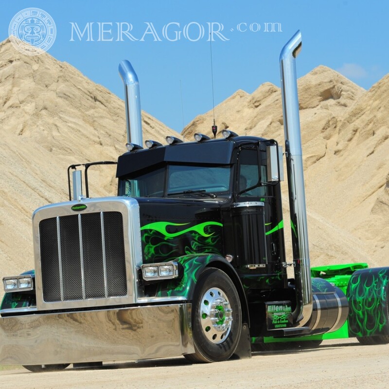 Фото на аватарку для Инстаграм крутой грузовик Автомобили Транспорт