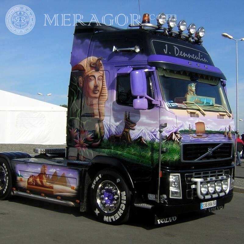 Foto legal no avatar do caminhão de luxo WatsApp Carros Transporte