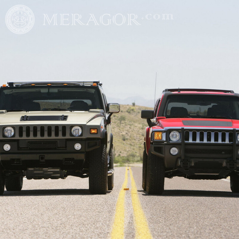 Крутые американские Hummer скачать фото Автомобили Транспорт