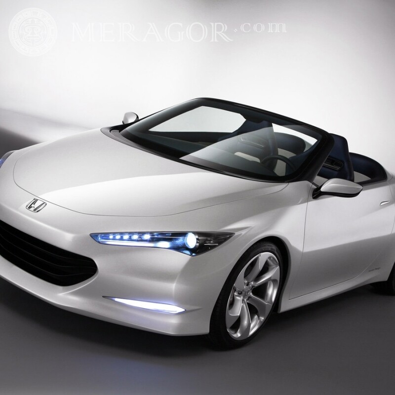 Download Bild für Avatar weiß Honda Cabrio für einen Kerl Autos Transport