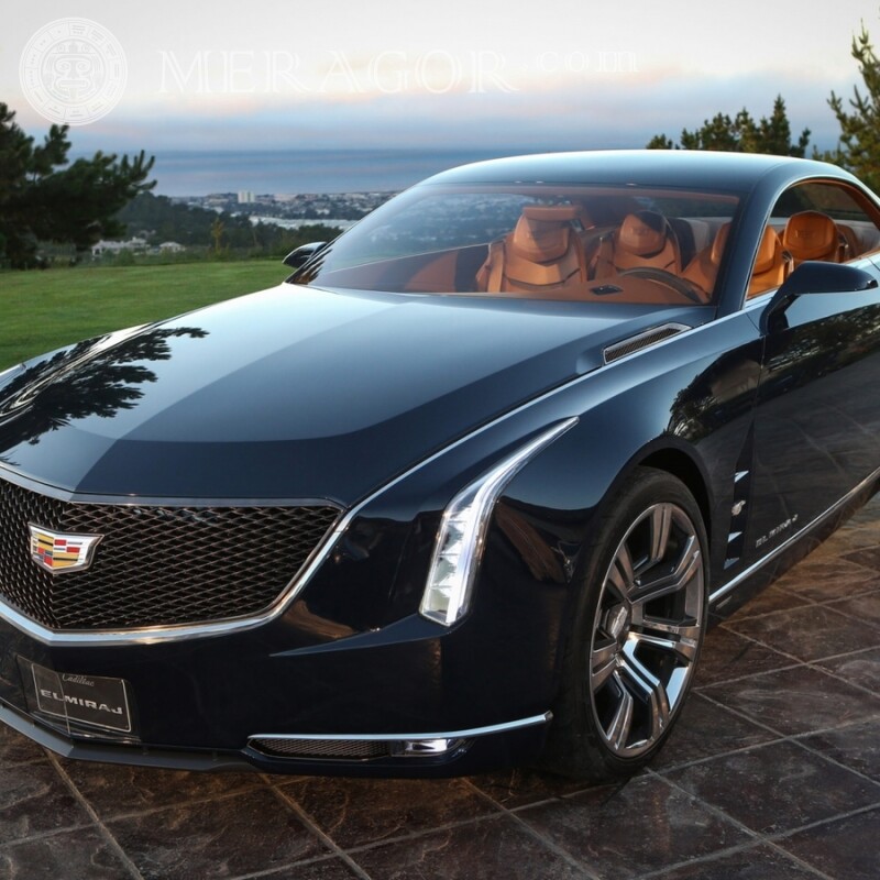 Великолепный черный Cadillac скачать фотографию Carros Transporte