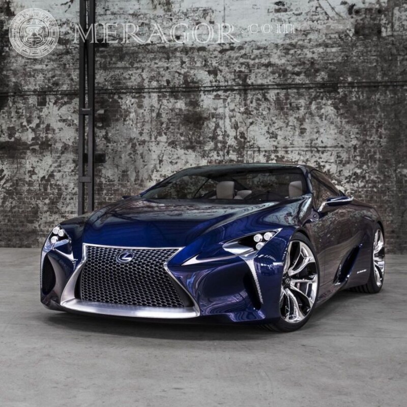 Download a picture of a fashionable Lexus for a guy's avatar Cars Transport