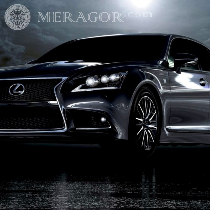 Download a photo of a cool black Lexus on your profile picture Cars Transport