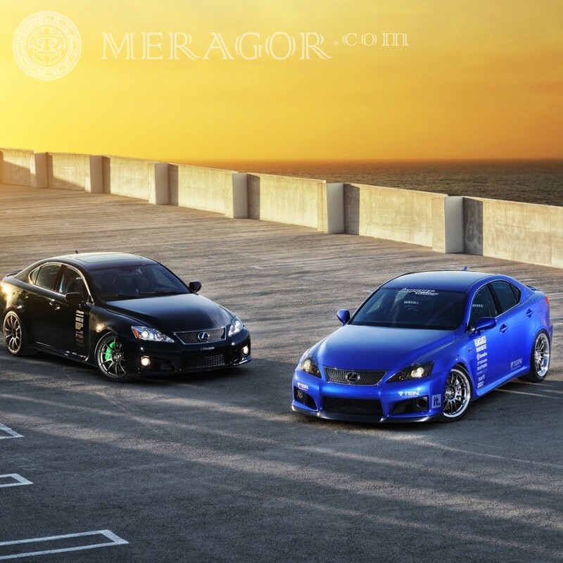 Descarga la imagen de dos Lexus geniales en tu foto de perfil Autos Transporte