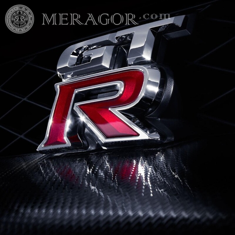 Téléchargez l'emblème de la marque Nissan GTR sur l'avatar Emblèmes de voitures Les voitures Transport
