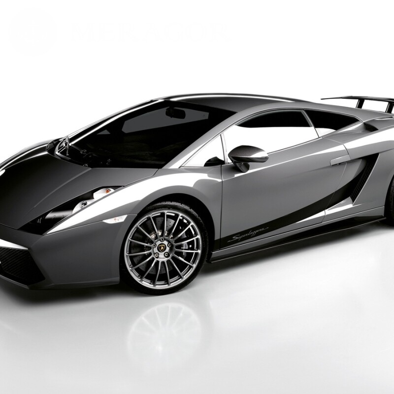 Téléchargez une photo d'une Lamborghini noire élégante sur votre photo de profil pour un homme Les voitures Transport