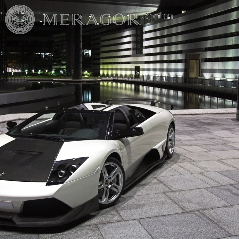 Завантажити фотографію шикарної Lamborghini на аватарку для хлопця Автомобілі Транспорт