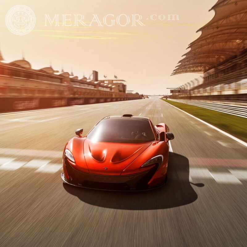 Free download a photo on your profile picture of a chic red McLaren for a girl Cars Transport