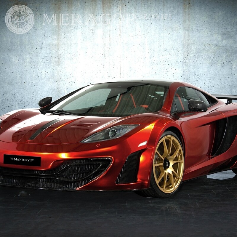 Free download a photo on the profile picture of a luxury McLaren for a girl Cars Transport